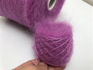 Silk mohair - MEGET smuk orkide, 25 g